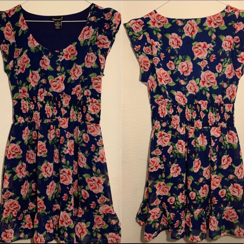 Feathers Floral Mini Dress
